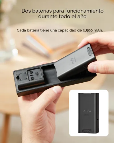 Vista 4 de eufy Security Timbre de video E340 (alimentado por batería), uso ininterrumpido con batería recargable, cámaras duales, 2K Full HD, sin tarifa