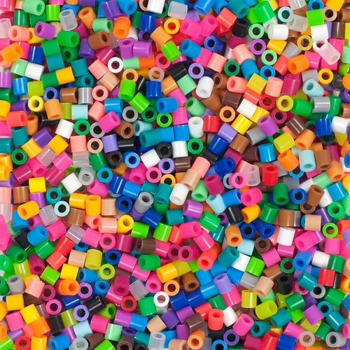 Vista 5 de Perler Cuentas surtidas de fusibles multicolor para manualidades infantiles, 11000 piezas