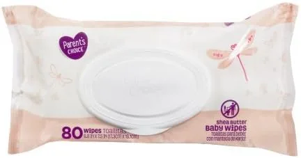 Vista 3 de Parent's Choice Toallitas para bebé de manteca de karité, 3 paquetes de 80 (240 unidades)
