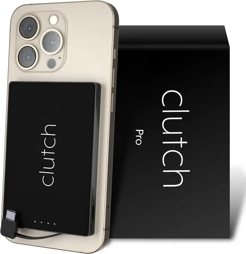 Vista 14 de Clutch - Pro USB-C Portable Charger - Compatible with iPhone 15, 16, 17 & Android Devices - Power Bank Magnetic Battery - TSA Travel Approved - USB