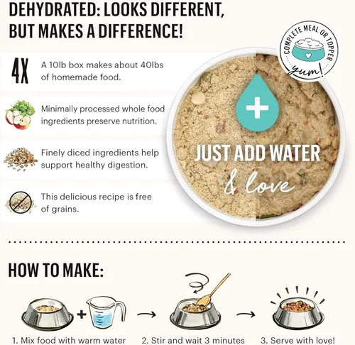 Vista 6 de Alimento para Perro con Escasos Ingredientes Deshidratados Moderados de Honest Kitchen