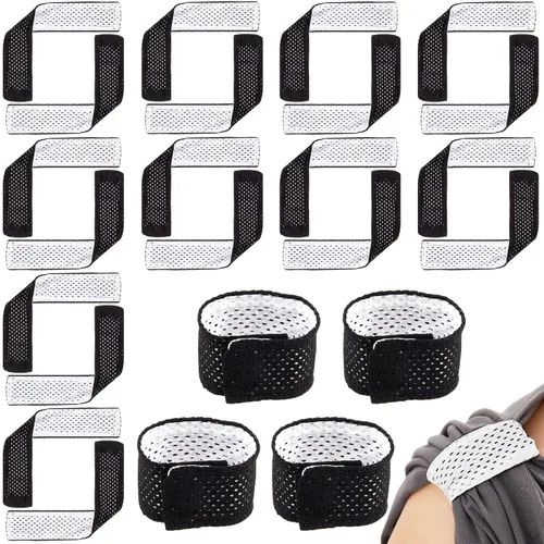 Amylove 8 soportes para mangas de sóftbol, lazos de manga de jersey con cierres de para camisas, coleteros para camisetas, fútbol, béisbol, Blanco