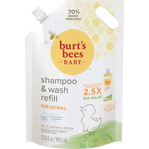 Vista 29 de Burt's Bees Baby Shampoo and Baby Wash Refill