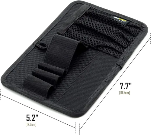 Vista 5 de LIVANS Tactical Bag Insert Panel Organizer, Utility Admin Panel Hook and Loop Modular Organizer with Hook Fasteners for Packs Backpack or Messenger