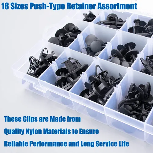 Vista 3 de OAUTOO 170 piezas para GM Ford Chrysler parachoques cubierta guardabarros, cubierta de guardabarros, cubierta de aire y rejilla tipo empuje, clips