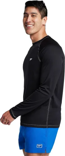 Vista 2 de Speedo Camiseta de natación para hombre, manga larga, ajuste holgado, protección ultravioleta