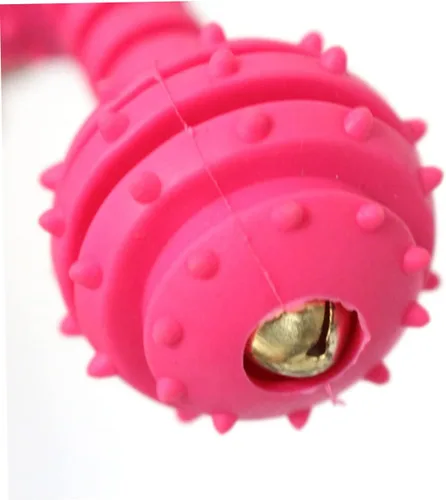Vista 4 de balacoo 3 piezas de juguetes para masticar para perros, juguetes para masticar con barra para perros, juguete de goma para masticar, anillo