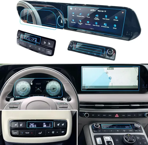 Vista 73 de Protector de pantalla de coche para Ford Edge 2024 2025 2023 2022 2021 (SE/SEL/ST-Line/Titanio/ST) Accesorios Protector de pantalla de vidrio