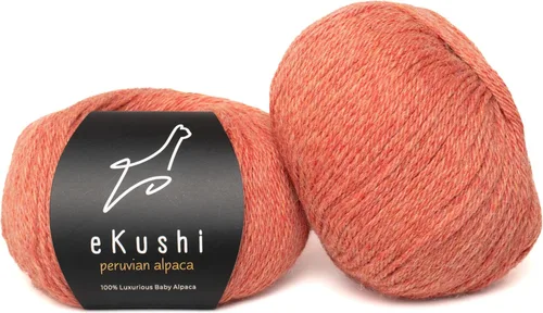 Vista 54 de 100% Hilo de Alpaca Baby para Tejer y Ganchillo - 1 Cono de Hilo Premium DK - Ligero, Hipoalergénico y Térmico Hecho en Perú - Ideal para Proyectos