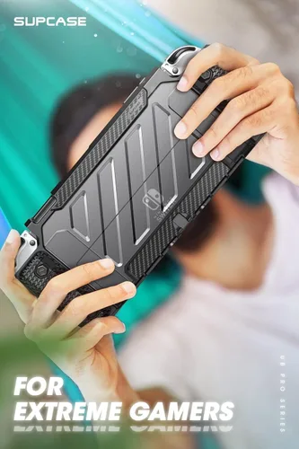 Vista 8 de SUPCASE Unicorn Beetle Pro Series - Funda para Nintendo Switch modelo OLED 2021 funda protectora resistente acoplable compatible con consola