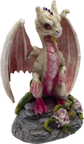 Vista 5 de Pacific Giftware Figura de resina de dragón blanco ajo