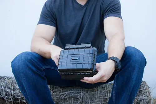 Vista 5 de CASEMATIX Funda resistente e impermeable con sensor de imágenes compatible con Walabot DIY, DIY 2 in Wall Imager y cables, incluye solo funda