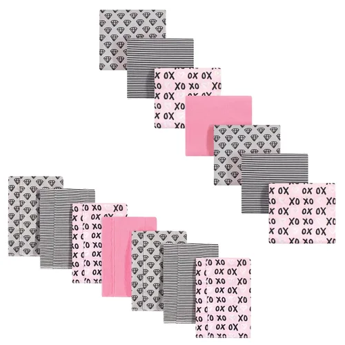 Vista 12 de Hudson Baby Paños unisex de franela de algodón para bebé y mantas de recepción, 14 piezas, narval, talla única