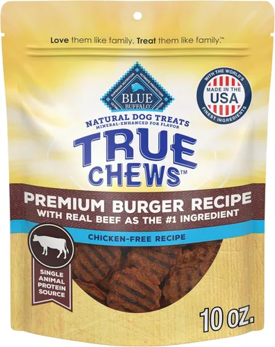 Vista 10 de Blue Buffalo True Chews - Golosinas para perros, hechas en EE. UU. con ingredientes naturales, receta de tocino de pollo, bolsa de 12 onzas