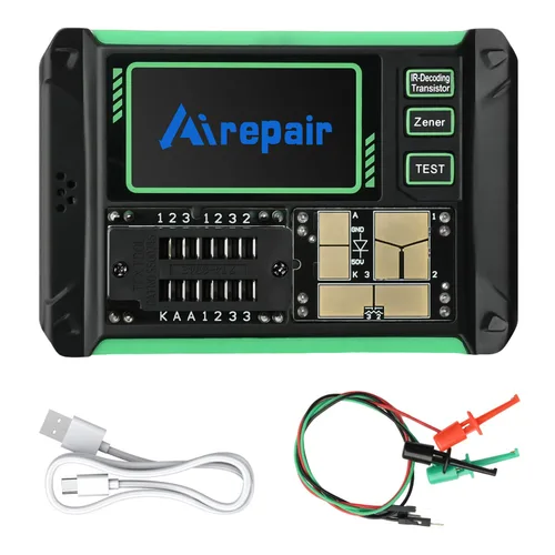 Diymore LCR-AR1 Medidor Transistor Tester,Probador de condensadores,Probador de componentes electrónicos SMD,Diodo Triodo Zener Diodo Resistencia