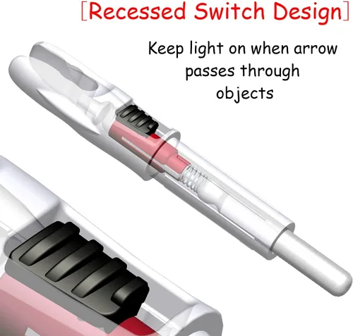 Vista 5 de 6 piezas G X H S GT iluminadas para flechas con .165 .204 .233 .244 .246 - Luces de tiro con arco compuesto LED para caza de tiro