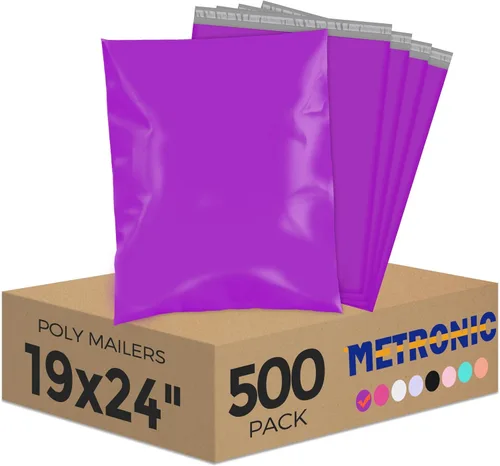 Vista 20 de Metronic Sobres de polietileno de 10 x 13 pulgadas, 100 unidades, bolsas de envío resistentes para pequeñas empresas, bolsas de polietileno