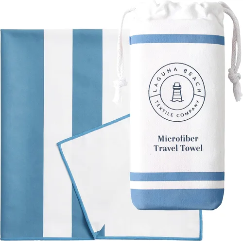 Vista 14 de Laguna Beach Textile Co - Toalla de playa de microfibra de secado rápido y libre de arena, para piscina, gimnasio, yoga, playa, extragrande, 35" x