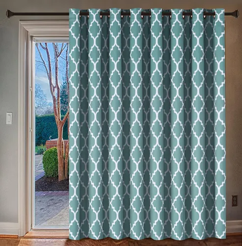 H.VERSAILTEX - Cortinas opacas para oscurecimiento de habitaciones, diseño de flores marroquíes