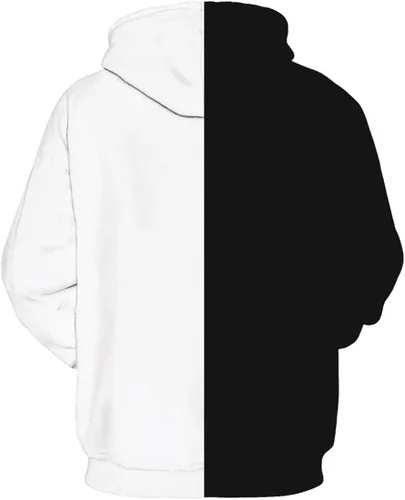 Vista 2 de Chaos World Men's Hoodie Realistic 3D Print Novelty Pullover Light Weight Casual Sweatshirt Front Kangaroo Pocket