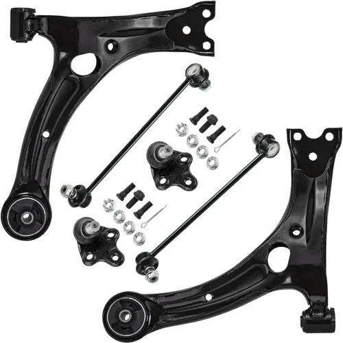 Vista 10 de Detroit Axle - Kit de extremo delantero para Chrysler 300 Dodge Charge 2011-2018 Challenger, 2 brazos de control traseros inferiores, 2 barras