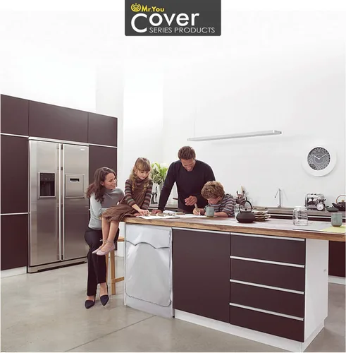 Vista 6 de Cubierta para lavadora Cubierta de secadora para máquina de carga frontal impermeable, 23 x 25 x 34 pulgadas