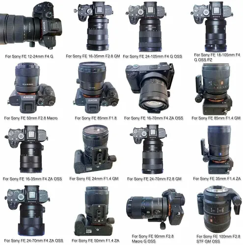 Vista 8 de iShoot Soporte de soporte de soporte de collar de lente de anillo de montaje en trípode compatible con Sony FE 0.945-9.449 in F3.5-6.3 OSS