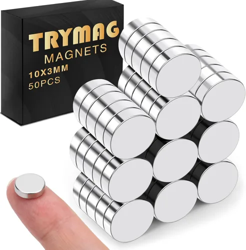 Vista 8 de TRYMAG 80 imanes pequeños de neodimio de 0.197 x 0.118 in, pequeños imanes de neodimio de tierras raras para refrigerador, pizarra blanca
