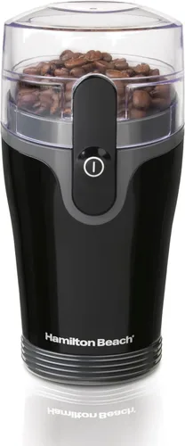 Hamilton Beach Fresh Grind - Molinillo eléctrico para café en grano, especias y más, con cuchillas de acero inoxidable, cámara removible, hace hasta