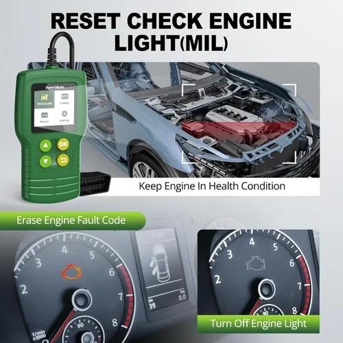 Vista 3 de Escáner OBD2 C302 Lector de Códigos para Verificación del Motor del Automóvil, Herramienta de Diagnóstico Automotriz CAN, Lee y Borra Códigos