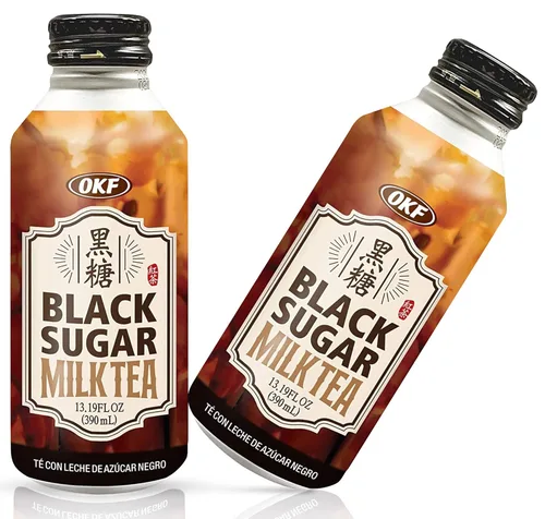 OKF Té con leche de azúcar negro, Boba' s Perfect Partner. 13.19 onzas líquidas (té negro, paquete de 6)