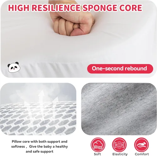 Vista 6 de Rootling Almohada de Alimentación para Bebé, Almohada de Alimentación Anti-Desbordamiento para Reducir las Regurgitaciones, Almohada de Lactancia