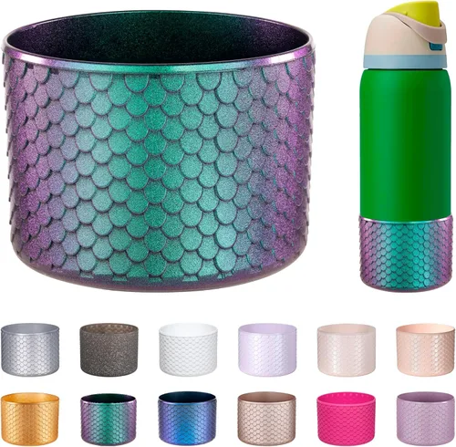 Vista 21 de Silicone Boot for Owala Water Bottle 24oz 32oz 40oz, Anti-Slip Protective Sleeve Bottom Bumper Protector for FreeSip, Twist, and Flip Stainless