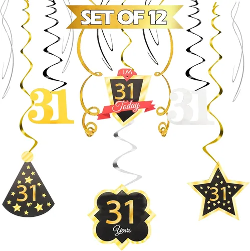 Vista 8 de LINGTEER - Set de banderines de decoración para cumpleaños