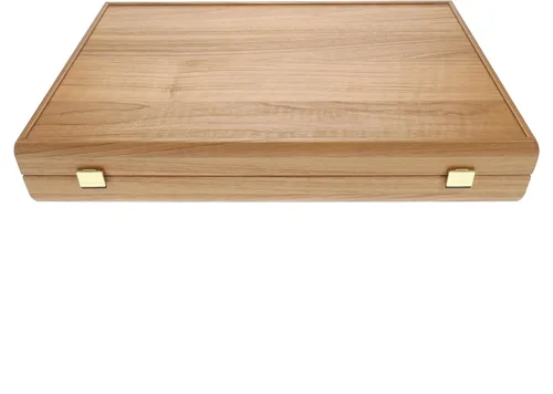 Vista 5 de WE Games Juego de backgammon de madera de lujo, interior azul y marrón, 19 pulgadas, hecho a mano en Grecia