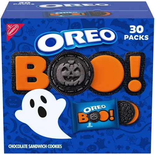 Vista 36 de OREO Galletas de sándwich de chocolate con crema sabor a chips de Java tamaño familiar, 17 onzas