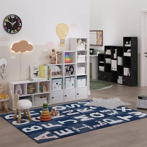 Vista 11 de Furinno - Estantería de cubos de 5 niveles serie Luder para libros y almacenamiento, color roble francés