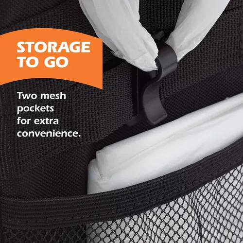 Vista 7 de Drive - Basurero plegable para automóvil con 20 bolsas, a prueba de fugas, negro, mediano