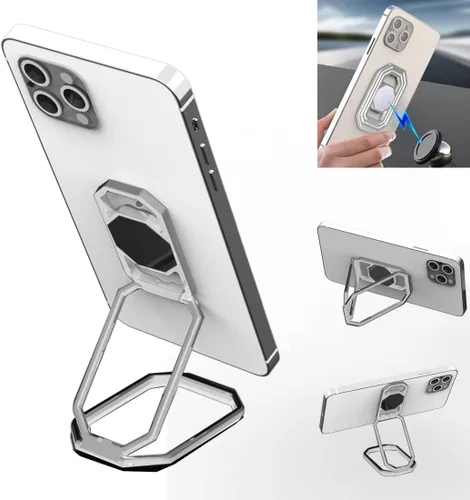 Vista 7 de Soporte de anillo para teléfono móvil para mano, soporte ajustable de 360° para teléfono, soporte de agarre para el dedo, compatible con iPhone
