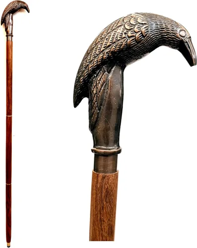 Vista 11 de Bastón para caminar - Hecho a mano, de madera, ergonómico, elegante - Bastones para hombres, bastón para mujeres - Bastones para caminar