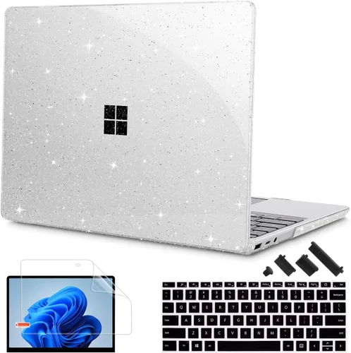 Vista 17 de Tuiklol Funda para laptop Microsoft Surface de 12.4 pulgadas Go 3/2/1 2023-2020, carcasa rígida de plástico con protector de pantalla y cubierta