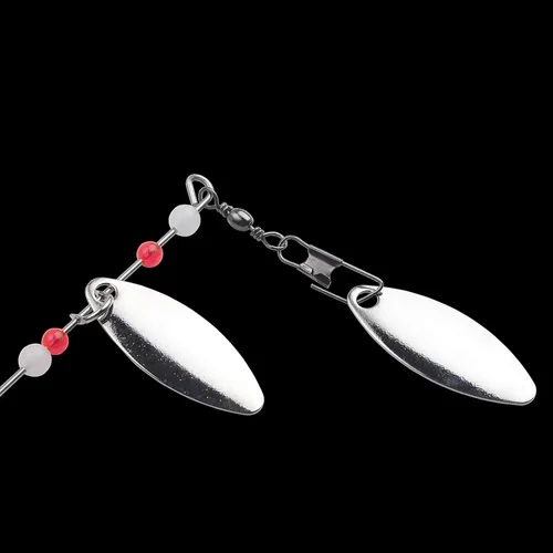 Vista 7 de 6 cebos giratorios para lubina, cebos giratorios para pesca de lubina, trucha, salmón, metal duro, spinnerbaits