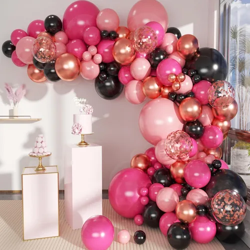 Vista 9 de MEBAY Kit de arco de globos de oro verde, blanco, 146 piezas de confeti dorado cromado metálico verde aguacate y globos de látex blanco