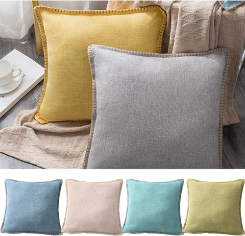 Vista 4 de Fundas de cojín decorativas modernas para decoración del hogar, funda de cojín lumbar para sala de estar, sofá, cama, 18 x 18 pulgadas