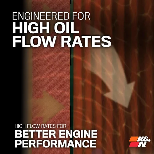 Vista 5 de K&N Engineering - Filtro de aceite de alto rendimiento para Harley Davidson, color negro