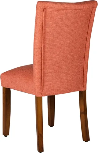 Vista 5 de HomePop Parsons - Mesas y sillas clásicas de comedor, paquete de 2, tejido coral