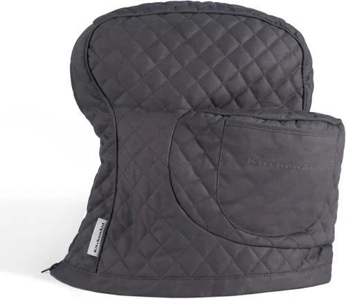Vista 13 de KITCHENAID Funda ajustable para batidora de pie inclinable con bolsillo de almacenamiento, acolchada 100% algodón, 14.4 x 18 x 10 pulgadas