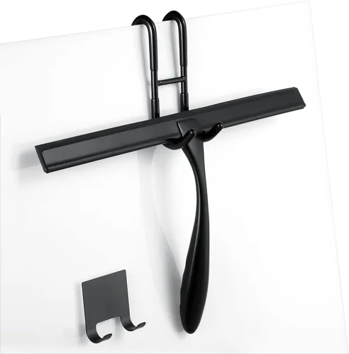 Vista 8 de Escobilla de ducha para puertas de cristal, escobilla de ducha de 10 pulgadas, escobilla de ducha dorada para puertas de ducha, espejo, ventanas