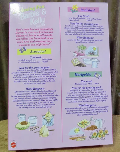 Vista 6 de Gardening Fun BARBIE & KELLY Gift Set - Set de edición especial con 2 muñecas y accesorios (1996)