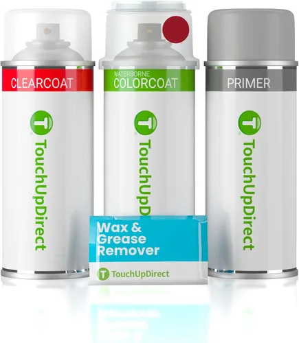 Vista 387 de TouchUpDirect QM1 Cloud White compatible con Pintura de retoque en aerosol Nissan Exact Match - Kit esencial